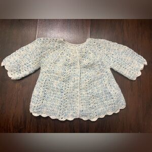 Handmade knitted sweater size 6-9m